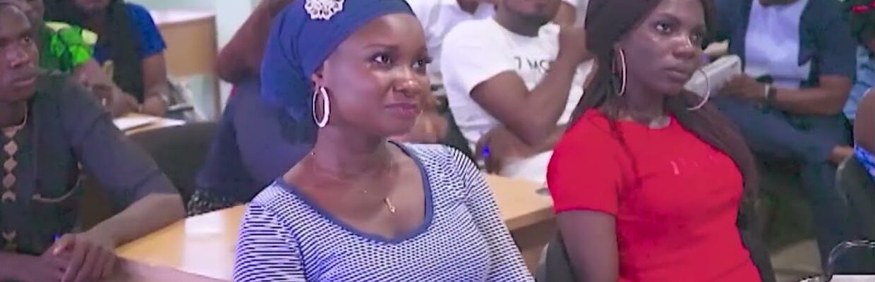Housemates of The House listening during a business masterclass