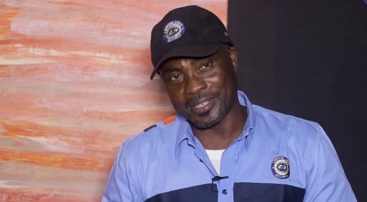A Lashone Security supervisor in uniform and cap